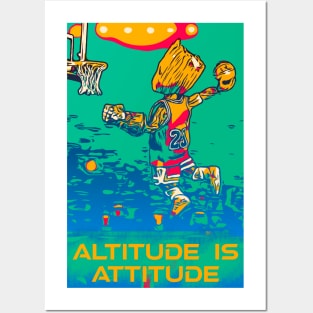 Basketball Altitude is Attitude Jump P2 Posters and Art